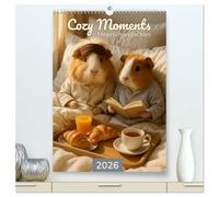 Cozy Moments - Meerschweinchen Kalender (hochwertiger Premium Wandkalender 2026 DIN A2 hoch), Kunstdruck in Hochglanz: Ein Jahr mit kleinen Kuschelhelden
