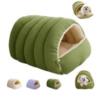 Cozy Monster Cat Bed, 2026 and Winter Warm Cat House, Cozy Warming Anti-Slip Fluffy Pet Bag, Cats Cave Bed Cats Tent with Removable Cushion (Green,S)