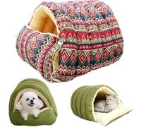 Cozy Monster Cat Bed, Cozy Monster Cat Blanket, 2026 New Pet Cave For Indoor Cats, Winter Warm House, Removable and Washable Dual-Purpose and Small Dog Nests(Suit Color,M:57 * 37 * 28cm)