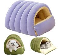 Cozy Monster Cat Bed, Cozy Monster Cat Blanket, 2026 New Pet Cave For Indoor Cats, Winter Warm House, Removable and Washable Dual-Purpose and Small Dog Nests(Purple,M:57 * 37 * 28cm)