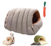 Cozy Monster Cat Bed, Indoor Cats Bed - Cave Style Cozy Hideaway, Cat Cave Tent with Removable Cushion, for Cats, Small Dogs (B,M:45 * 30 * 19cm)
