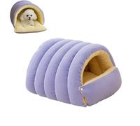 Cozy Monster Cat Bed, Niopets Cat Bed, Cats Cave Tent with Removable Cushion, Warm Nest Sleeping Beds Puppy House for Cats Small Dogs (L,Purple)
