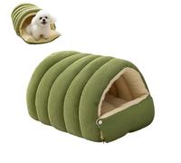 Cozy Monster Cat Bed, Niopets Cat Bed, Cats Cave Tent with Removable Cushion, Warm Nest Sleeping Beds Puppy House for Cats Small Dogs (L,Green)