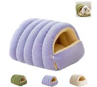 Cozy Monster Cat Bed,Soft and Warm Cats House Tent with Removable Cushion,Warming Cave Anti-Slip Fluffy Pet Bag for Indoor Cats, Kittens & Small Dogs, Washable & Plegable (Purple, S)
