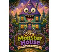 Cozy Monster House Coloring Book for Adults: A Whimsical Collection of 100 Charming Monster Homes