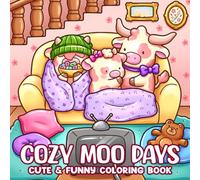 Cozy Moo Days Coloring Book: Cozy Farm Cuties Coloring Pages for Adults and Teens Featuring Adorable Animal Friends and Cows in Peaceful Rural Scenes for Stress Relief