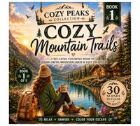 Cozy Mountain Trails: A relaxing Coloring Book of hiking Paths, Mountain Lakes & Cozy Escapes