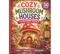 Cozy Mushroom Houses Interior Coloring Book for Adults and Teens: 50 Relaxing Cottagecore Pages with Magical Mushroom Homes, Cozy Fantasy Rooms and ... Interiors (Cozy Mushroom Cottage Collection)