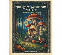Cozy Mushroom Village Coloring Book: Cute Cottagecore Fantasy Homes, Cozy Forest Scenes, Whimsical Woodland Animals, and Relaxing Magical Designs for Adults and Teens