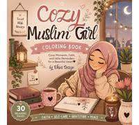Cozy Muslim Girl Coloring Book: Cute Islamic Self-Care, Faith & Relaxing Cozy Moments for Teens and Women: 30 Cozy Hijabi Lifestyle Bold and Easy Coloring Pages (Cozy Muslimah Coloring Series)