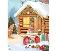 Cozy Mystery Cabin Notebook: Winter-Themed College Ruled Journal With Field | 110 Pages, 7.5x9.25 in | Great Gift for Readers, Writers, and Book Club Fans Who Love Cozy Mysteries Year-Round