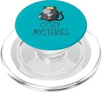 Cozy Mystery Lindo Cat Detective Murder Mystery, Amante de los Libros PopSockets PopGrip para MagSafe