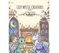 COZY MYSTIC CREATURES: Cute Magical Scenes & Gentle Abundance Affirmations (Bold and Easy Coloring book)