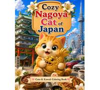 Cozy Nagoya Cat of Japan: 25 Cute & Easy Coloring Pages Featuring Adorable Cats, Nagoya Landmarks, Local Food, and Japanese Culture (Cozy Cat of Japan Series)