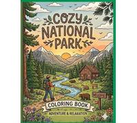 Cozy national park coloring book: Relaxing nature and wildlife illustrations for adults and teens.: Escape to the wild with 40 scenic , landscape ... stress relief and art therapy activity book.