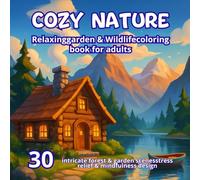 COZY NATURE - adult coloring book: 30 Relaxing Illustrations of Nature and Landscapes to Rediscover Calm and Creativity