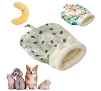 Cozy Nest for Pet, Cozy Pet Nest for Cats and Dogs,Cat Sleeping Bag for Indoor, Soft Plush Cat Sack Self Warming Kitten Bed Cave, 360°Wrap Comfortable Sleeping Bag for Cats and Small Dogs (Gray)