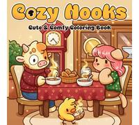 Cozy Nooks Coloring Book: Cute Interior Coloring Pages with Tiny Homes, Daily Life Scenes, and Cute Animals for Everyone to Feel Calm & Have Fun