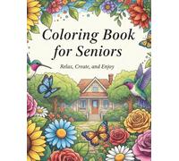 Cozy Nostalgia Coloring Book for Seniors - Large Print, Easy & Relaxing Vintage Scenes, Fun Coloring for Adults, Relaxation & Stress Relief: Large ... Coloring for Seniors & Adults