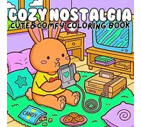 Cozy Nostalgia Cute & Comfy Coloring Book: Kawaii Animals Reliving Retro Childhood Memories - Video Games, Arcades, Photo Booths & More for Kids and Adults