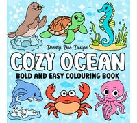 Cozy Ocean Colouring Book: For kids perfect for travelling and trips, bold lines