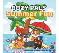 Cozy Pals Summer Fun (Left-Handed Edition): Comfy Coloring Book for Left-Handed Adults and Teens Featuring Cute Adorable Dogs having Fun in the Summer (Bold & Simple, Cute & Easy) (COZY PALS Series)