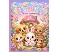 Cozy Pastel Baby Animal Coloring Book: Kawaii 3D Style Coloring Pages for Kids & Adults