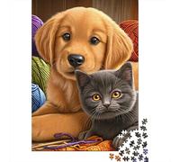 Cozy Pet Knitting Kit Puzzles Imposible,desafío for Adults Entretenimiento Creativo 1000 Piezas Obra De Arte De Juego De para Adultos Y Niños 38x26cm/1000pcs