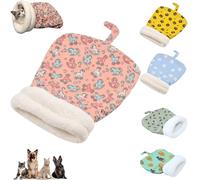 Cozy Pet Nest for Cats and Dogs, 2025 Cute Sleeping Bag for Indoor Cats, Cat Autumn Winter Sleeping Cave, Cat Cave Bed (Pink, 35 * 45cm)