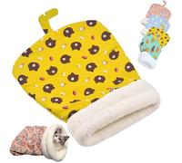Cozy Pet Nest for Cats and Dogs, 2025 Cute Sleeping Bag for Indoor Cats, Soft Plush Cat Dog Bed, Warm Feline Sleeping Cave for Autumn Winter (amarillo, 35 x 45 cm/13.8 x 17.7)