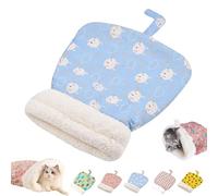 Cozy Pet Nest for Cats and Dogs, Cat Dog Sleeping Bag for Indoor, Portable Pet Nest, for All Seasons (Blue)