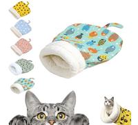 Cozy Pet Nest for Cats and Dogs, Cat Sleeping Bag for Indoor Catss, Cozy Pet Nest for Small Cats and Dogs, 360°Wrap Soft Plush Comfortable Cat Beds (Clownfish, 14 * 18inch)
