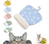 Cozy Pet Nest for Cats and Dogs, Cat Sleeping Bag for Indoor Catss, Cozy Pet Nest for Small Cats and Dogs, 360°Wrap Soft Plush Comfortable Cat Beds (Blue Rabbit, 14 * 18inch)