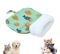 Cozy Pet Nest for Cats and Dogs, Soft Cat Dog Sleeping Bag, for Indoor Cats Small Dogs (Light Blue,Small)