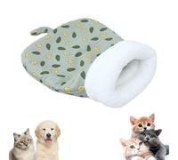 Cozy Pet Nest for Cats and Dogs, Soft Cat Dog Sleeping Bag, for Indoor Cats Small Dogs (Light Green,Small)