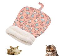 Cozy Pet Nest for Cats and Dogs,Soft Cat Dog Sleeping Bag, Portable Pet Nest, Warm Feline Bed, Small Dog Cat Tunnel Bed for All Seasons Indoors, Semi-Enclosed Warm Pet Sleeping Bag (Color-A)