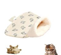 Cozy Pet Nest for Cats and Dogs,Soft Cat Dog Sleeping Bag, Portable Pet Nest, Warm Feline Bed, Small Dog Cat Tunnel Bed for All Seasons Indoors, Semi-Enclosed Warm Pet Sleeping Bag (Color-D)
