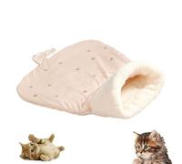 Cozy Pet Nest for Cats and Dogs,Soft Cat Dog Sleeping Bag, Portable Pet Nest, Warm Feline Bed, Small Dog Cat Tunnel Bed for All Seasons Indoors, Semi-Enclosed Warm Pet Sleeping Bag (Color-F)
