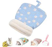 Cozy Pet Nest for Cats and Dogs, Soft Plush Self-Warming Pet Nest,360° Warm Semienclosed Indoors Feline Bed,Portable Calming Pet Sleeping Sack for All Seasons