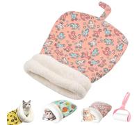 Cozy Pet Nest for Cats and Dogs, Soft Plush Self-Warming Pet Nest,360° Warm Semienclosed Indoors Feline Bed,Portable Calming Pet Sleeping Sack for All Seasons