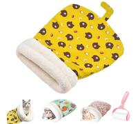 Cozy Pet Nest for Cats and Dogs, Soft Plush Self-Warming Pet Nest,360° Warm Semienclosed Indoors Feline Bed,Portable Calming Pet Sleeping Sack for All Seasons