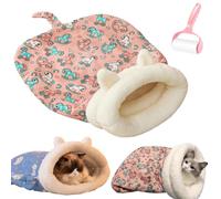 Cozy Pet Nest for Cats and Dogs, Soft Warm Cat Dog Sleeping Bag, 360° Warm Semienclosed Design Cat Snuggle Sack Pet Bed for All Seasons Indoors