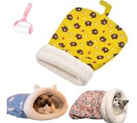 Cozy Pet Nest for Cats and Dogs, Soft Warm Cat Dog Sleeping Bag, 360° Warm Semienclosed Design Cat Snuggle Sack Pet Bed for All Seasons Indoors