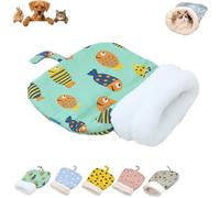 Cozy Pet Nest for Cats and Dogs, Soft Warm Cat Dog Sleeping Bag, House Warm Cave Sleeping Nest Bed for Small Cats or Dogs (Clownfish,M)