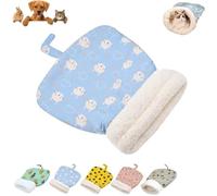 Cozy Pet Nest for Cats and Dogs, Soft Warm Cat Dog Sleeping Bag, House Warm Cave Sleeping Nest Bed for Small Cats or Dogs (Blue,S)