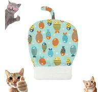 Cozy Pet Nest For Cats and Dogs, Winter Sleeping Bag for Indoor Cats & Dogs, Comfy Donut Cat Nest with Drilling Hole Bedding, for Catss & Small Dogss, Semi-Enclosed Design (Green,14×18 in)