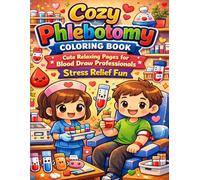 Cozy Phlebotomy Coloring Book: Cute Relaxing Pages for Blood Draw Professionals Stress Relief Fun: Adorable Medical Themed Coloring Pages for Phlebotomists Lab Technicians and Healthcare Workers