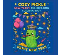 Cozy Pickle New Year’s Celebration Coloring Book: Cute and Funny Pickle Coloring Pages with Fireworks, Parties, and Festive Fun for Kids and Adults: A ... Featuring Balloons, Confetti, Fireworks etc
