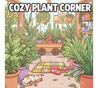 Cozy Plant Corner: Coloring Book for Adults and Teens Featuring Plants, Flowers, Cozy Rooms, Garden Scenes, Hygge Spaces and Adorable Scenes for Relaxation and Chill