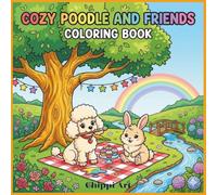 Cozy Poodle and Friends Coloring Book: Simple & Bold Outlines Coloring Book for Kids and Beginners | Cute Poodle and Animal Friends in Cozy Scenes (Perfect Birthday Gift for Dog Lovers)